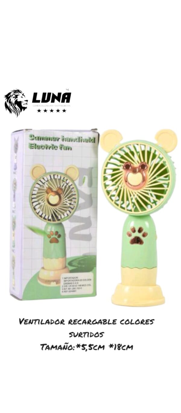 VENTILADOR RECARGABLE RF:GD4881