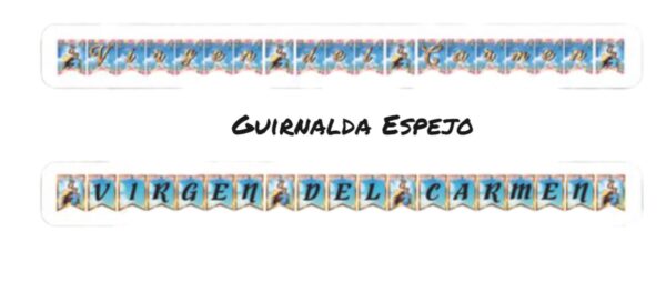 GUIRNALDA ESPEJO (VIRGEN DEL CARMEN)