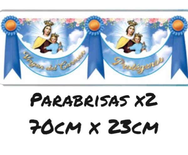 PARABRISAS X2 (VIRGEN DEL CARMEN)