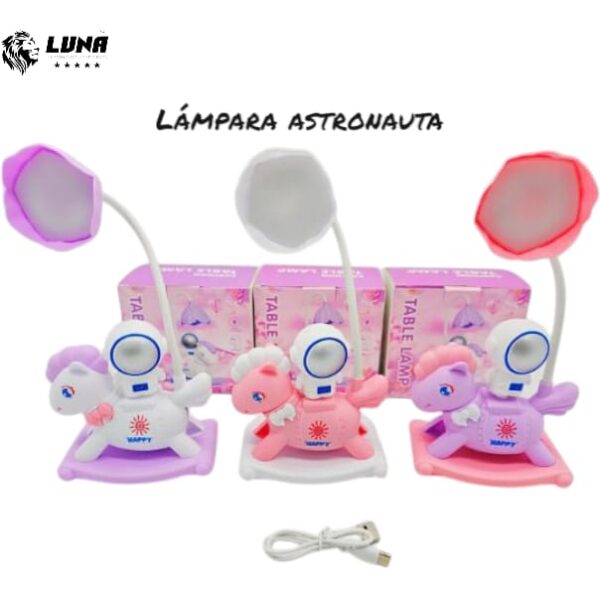 LAMPARA DE ESCRITORIO PONY Y ASTRONAUTA RF:CH21729